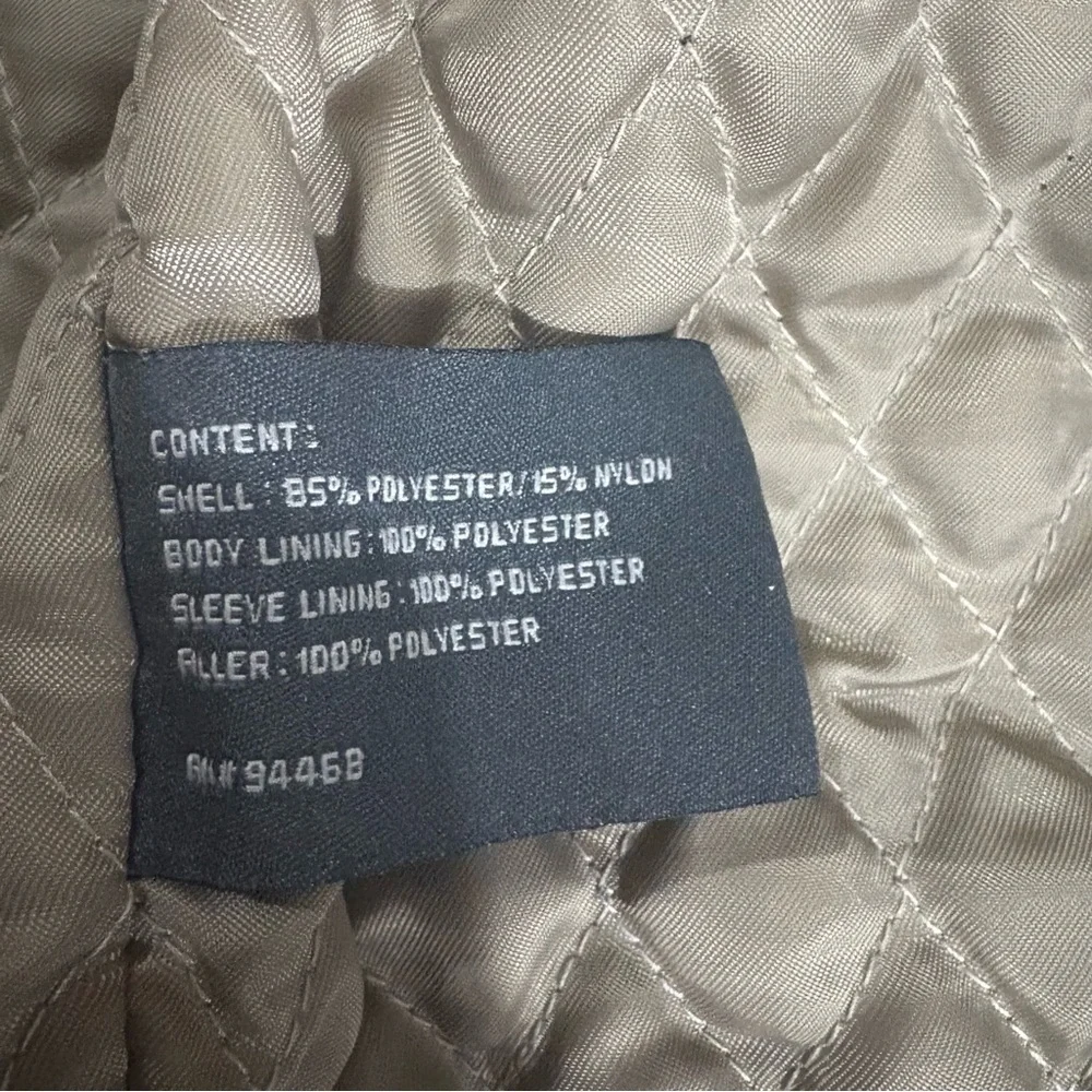 Perry Ellis Portfolio Insulated Windbreaker Jacket Mens XL Black Navy Full Zip